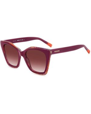 Missoni Rectangular Round Sunglasses - Red