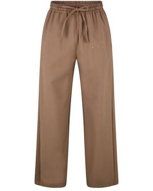 Off-White c/o Virgil Abloh Open Hem Track Pant - Brown