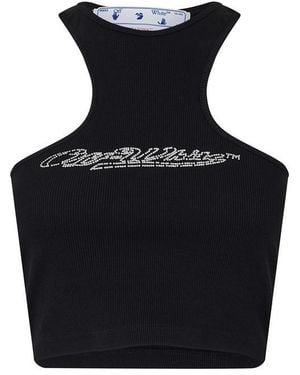 Off-White c/o Virgil Abloh Baseball Rowing Tank Vest - Black