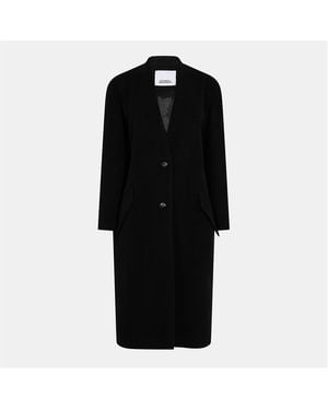 Isabel Marant Florane Ct Overcoat - Black