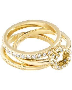 COACH Stack Rings - Metallic