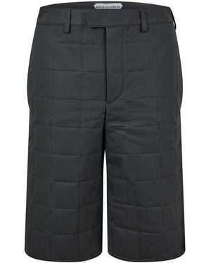 Bottega Veneta Leather Shorts - Grey