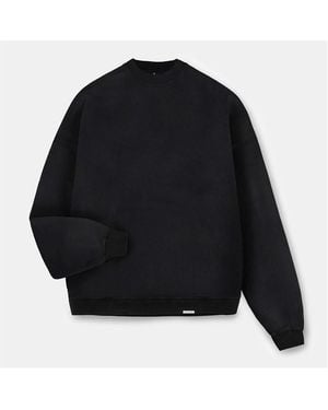 Represent Initial Long Sleeve Crew Sweatshirt - Black