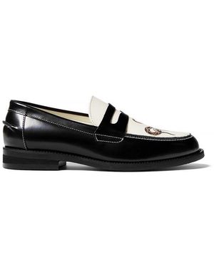 Duke & Dexter Wilde Snake Penny Loafer - Black