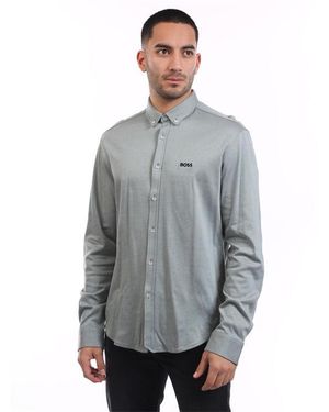 BOSS B Motion L Regular Fit Shirt - Grey