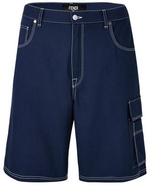 Fendi Stitch Short Sn63 - Blue