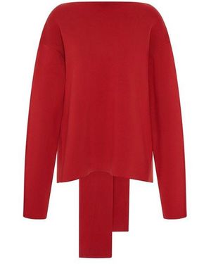 St. Agni Scarf Jumper - Red