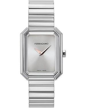 Ferragamo Fg Tank Watch Ld44 - Metallic