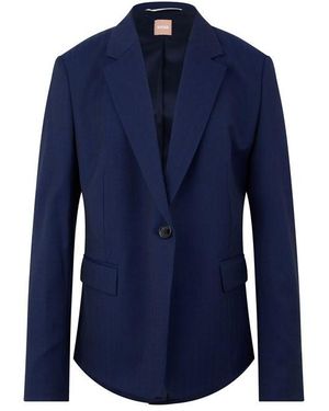 BOSS Jeniver Structured Blazer - Blue