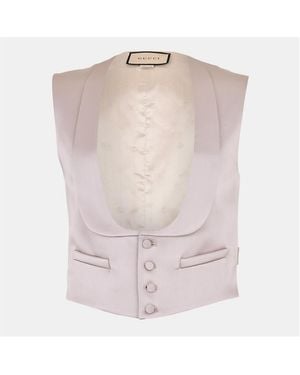 Gucci Satin Formal Waistcoat - Pink