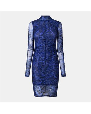 HUGO Nikau Bodycon Dress - Blue