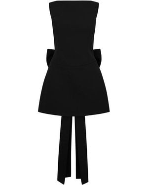 Anne Louise Boutique Anne Lo M Bow Dress Ld61 - Black