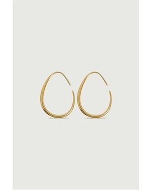 Soeur Yasmine Hoop Earrings - White