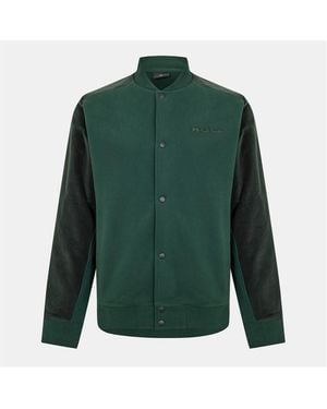 Paul Smith Cord Bomber Varsity Jacket - Green