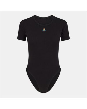 Vivienne Westwood Viv Lgo Bodysuit - Black