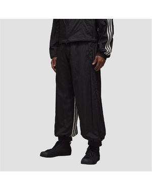 Y-3 3-Stripes Shell Track Bottoms - Black