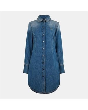 Vivienne Westwood Viv Consuelo Shirt Dress - Blue