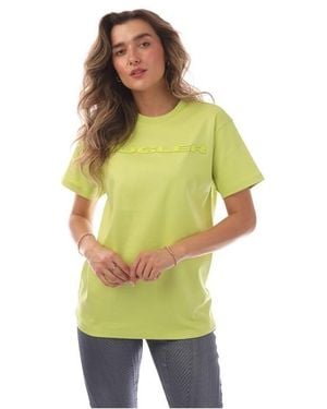 Mugler Logo T-Shirt - Yellow