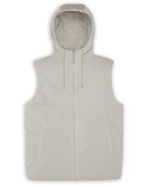 Rains Lohja Waterproof Insulated Hooded Gilet - Grey