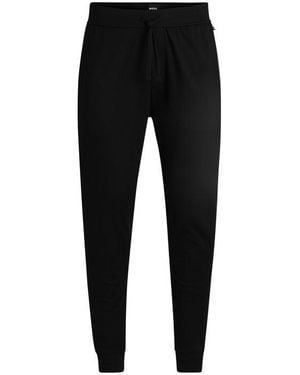BOSS Authentic Fleece Closed Cuff Joggers - Black