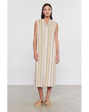 Velvet By Graham & Spencer Velvet Dress - White