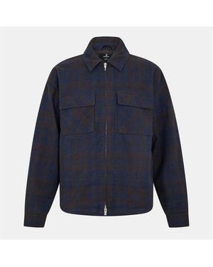 Represent Structured Overshirt - Blue