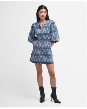 Barbour Edit Bowhill Mini Dress - Blue