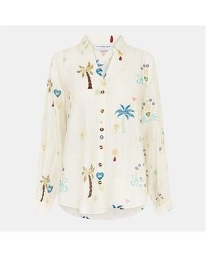 Never Fully Dressed Shell Boob T-Shirt - Blue