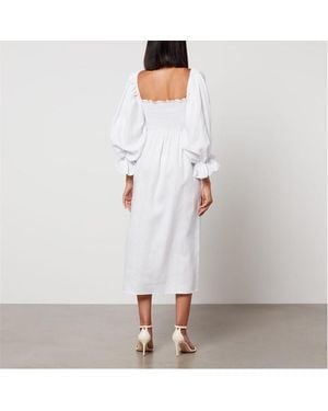 Sleeper Atlanta Linen Dress - White