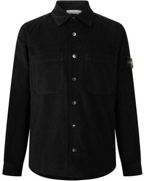Stone Island Stone Cord Shirt Sn64 - Black