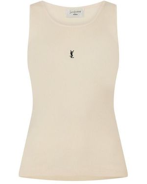 Saint Laurent Tank Vest - Natural