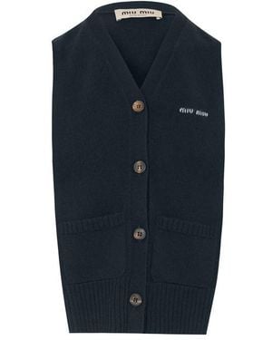 Miu Miu Nelson Short Sleeve Summer Shirt - Blue