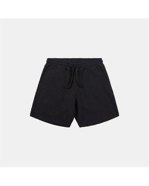 PREVU Ottoman Woven Tracksuit Shorts - Black
