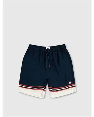 Pretty Green Valencia Fleece Jogger Shorts - Blue