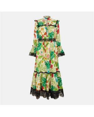 Gucci Flowing Long Maxi Dress - Green