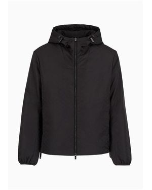 Emporio Armani All Over Eagle Jacket - Black
