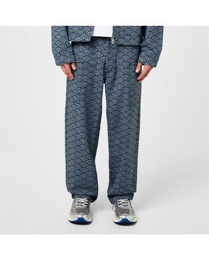 KENZO Seigaiha Straight Leg Jeans - Blue