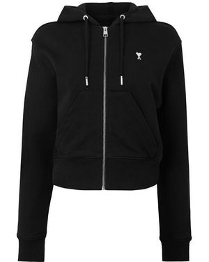 Ami Paris Ami De Coeur Zip Hd - Black