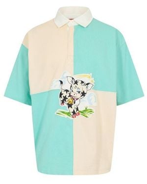 KENZO Short Sleeve Polo Shirt - Blue