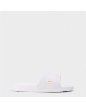 Lacoste Serve Metal Slides - White