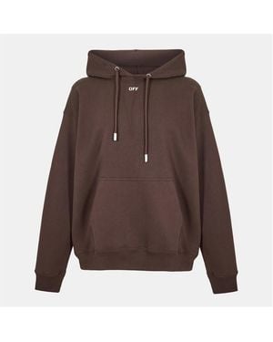 Off-White c/o Virgil Abloh Skate Pull Over Hoodie - Brown