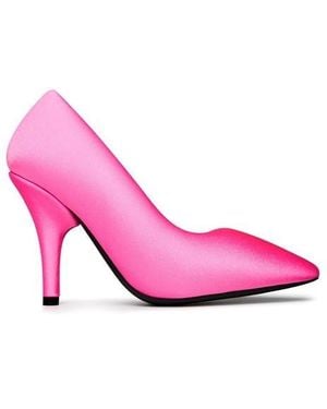 Balenciaga Xl Heeled Court Shoes - Pink