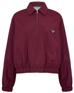Prada Logo Softshell Jacket - Purple