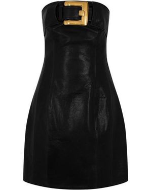 Balmain Buckle Dress Ld54 - Black