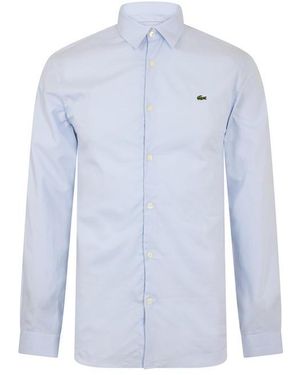Lacoste Long-Sleeve Oxford Shirt - Blue