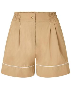 Moncler Lgo Shorts Ld64 - Natural