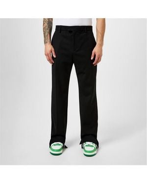 Represent Stepped Hem Trousers - Black