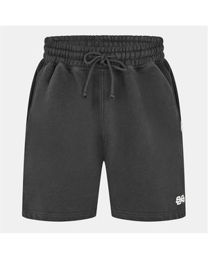 SUMMER GAMES Fleece Jogger Shorts - Black