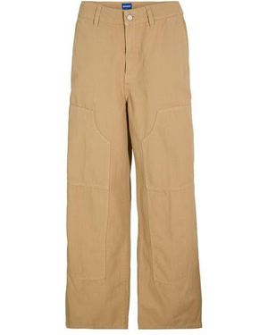 HUGO Hacarpe Straight Leg Trouser - White
