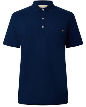 Valentino Val Piquet Polo Sn64 - Blue